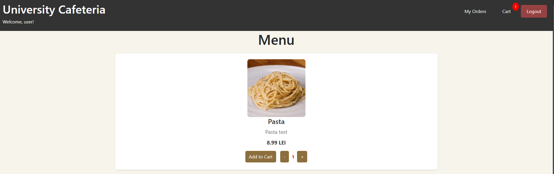 University Canteen App